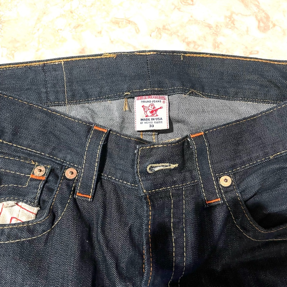 Men's Blue true religion Jeans - Picture 3 of 4